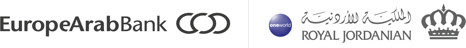 Europe Arab Bank and Royal Jordanian logos